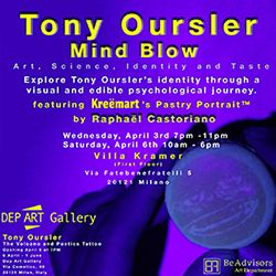 Evento Tony OURSLER<br>Mind Blow Villa Kramer