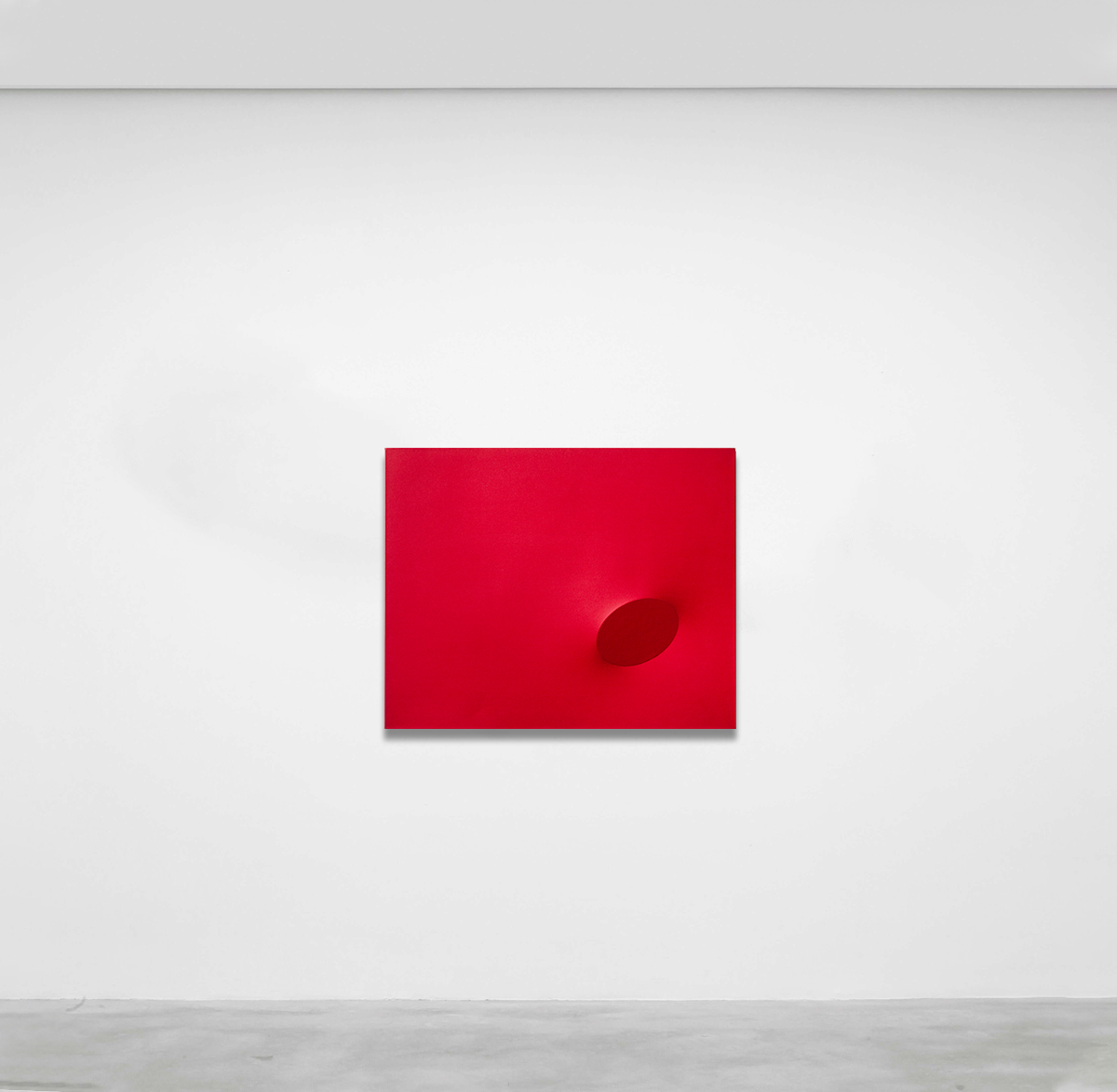 Opera di Turi SIMETI, Titolo Un ovale rosso