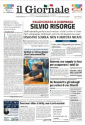 Il Giornale - quotidiano 9 settembre